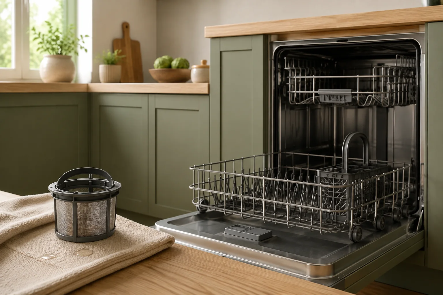 Home appliance for dishwasher repair