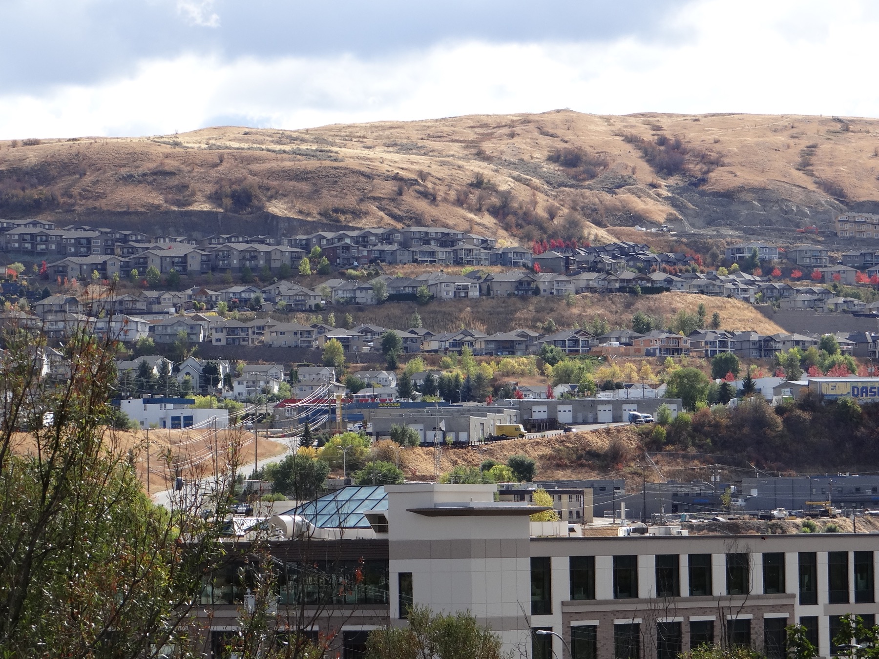 View over Vernon from Highway 6